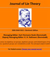 Journal Of Lie Theory