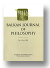 Balkan Journal Of Philosophy