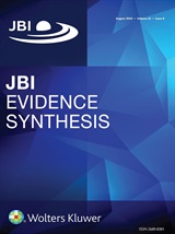 Jbi Evidence Synthesis